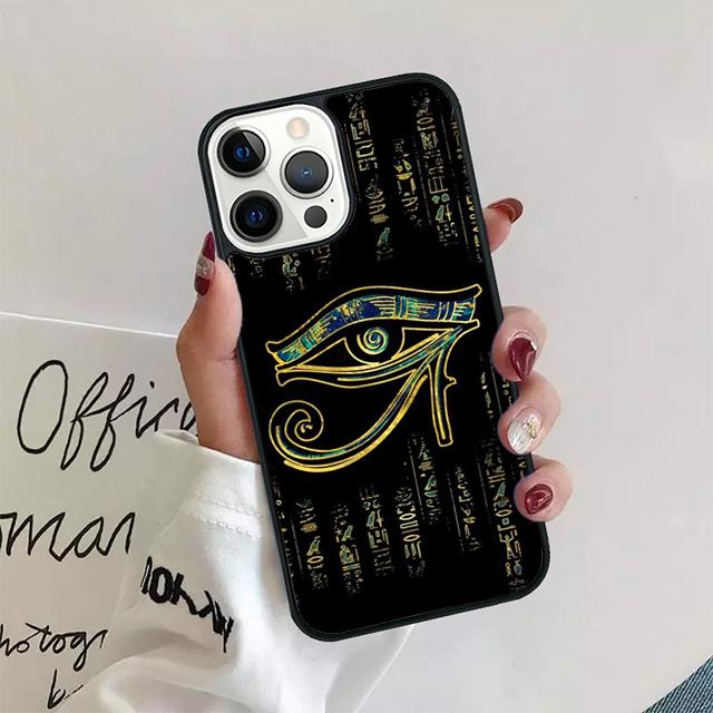 Священный Глаз Гора Египет Фреска Чехол для Телефона Для iPhone 17 Air 15 16 14 13 12 Pro Max 11 Pro Max Plus