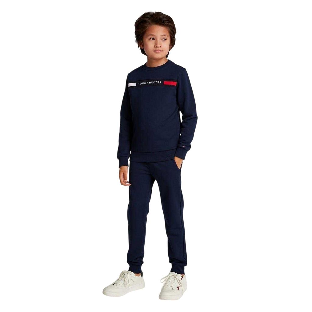 Tommy Hilfiger Childrens/Kids Logo Crew Neck Co-ord Set