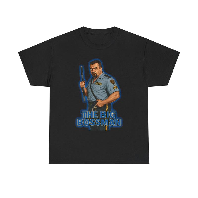 The Big Bossman Tee | Retro Police Officer Illustration 90s wrestler Unisex T-Shirt