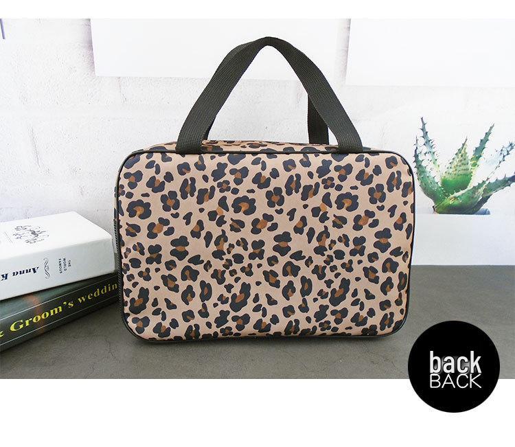 Косметичка большой вместимости с леопардовым принтом для женщин и мужчин – Портативная дорожная сумка для душа и органайзер для ванных принадлежностей
