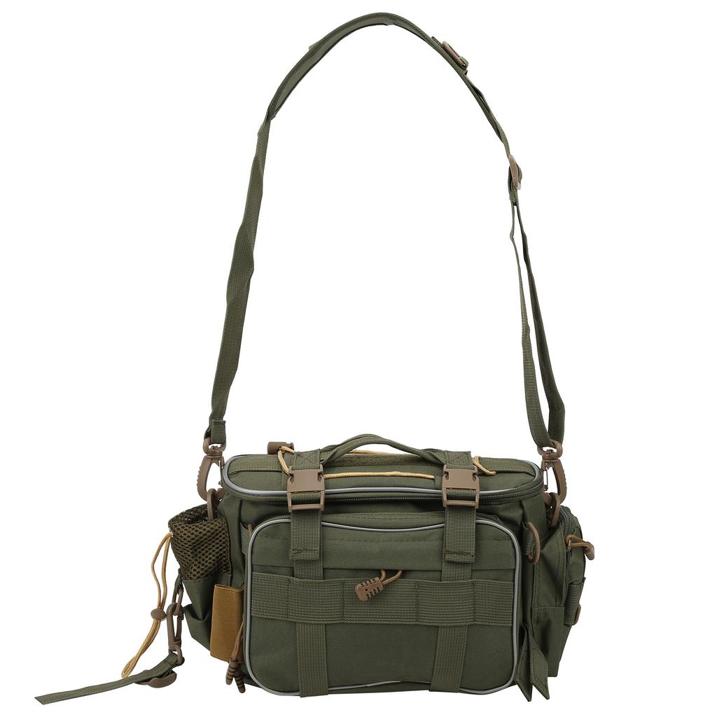 Многофункциональная водонепроницаемая рыболовная сумка из полиэстера, формованный композитный органайзер для инструментов, сумка для инструментов, армейский зеленый