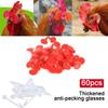 60 Pieces Pinless Chicken Hen Rooster Anti-Pecking Eyes Glasses With Bolt Anti-fight Pheasant Poultry Spectacles Blinders