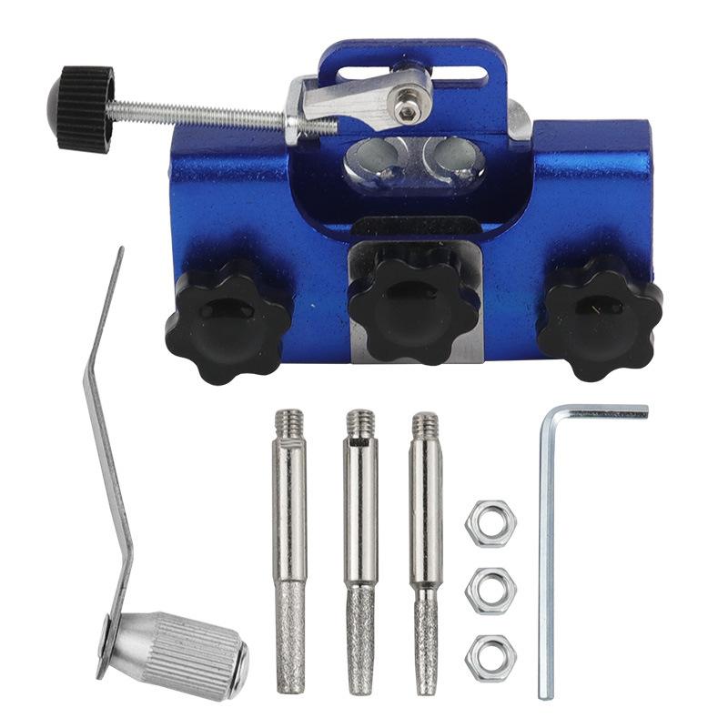 Портативные заточные станки для цепных пил Набор для заточки цепей цепных пил Деревообработка с помощью шлифовальных камней Электрический заточной станок для цепных пил