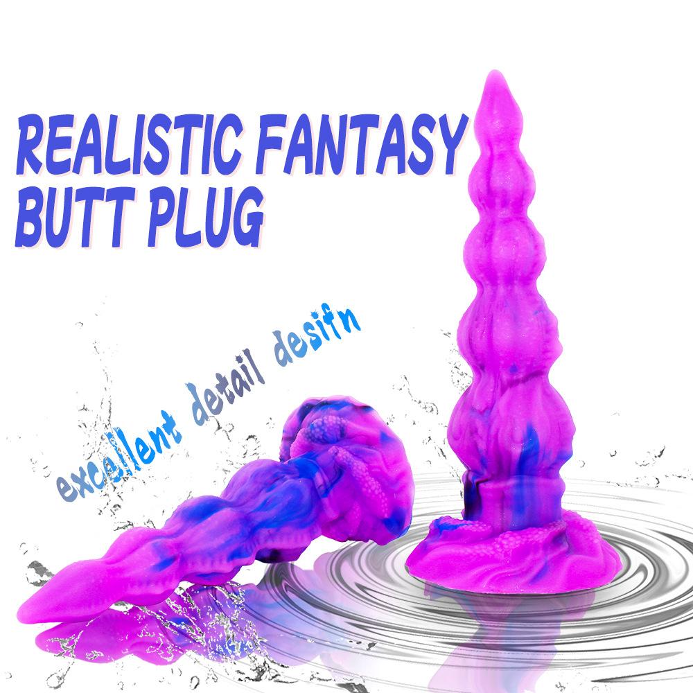 Набор жидких силиконовых анальных пробок для начинающих и продвинутых, мягкая гибкая реалистичная анальная секс-игрушка для мужчин и женщин