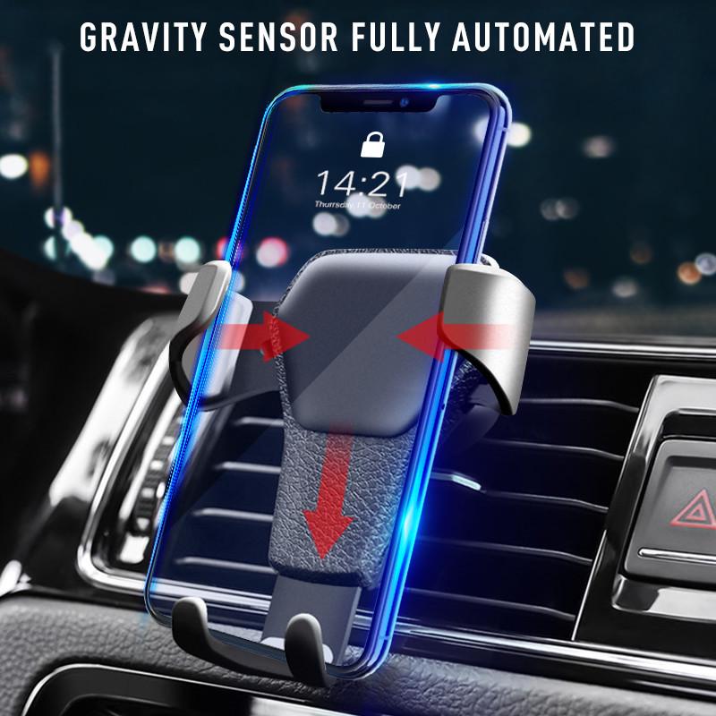 1X Anti-Skid Anti-Fall Anti-Mobile Phone Scratching Car Air Outlet Gravity Mobile Phone Bracket