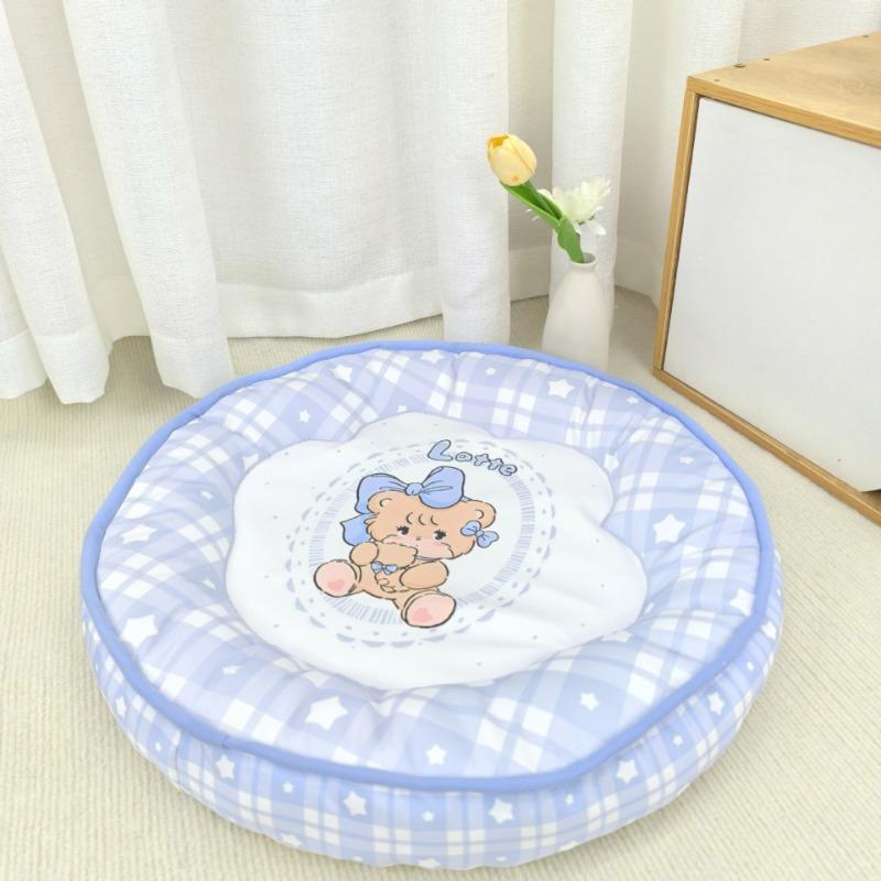 Круглый Диаметр 50 см Летний Многоразовый Мультяшный Охлаждающий Коврик для Животных Кошка и Собака Дорожный Охлаждающий Коврик для Животных Лежанка для Собаки Гелевый Охлаждающий Коврик для Сна