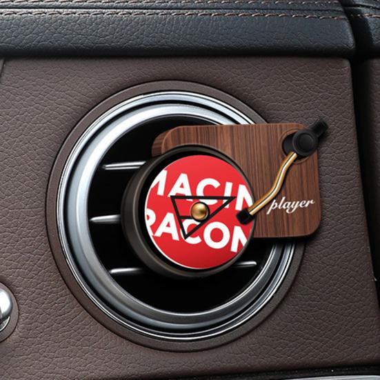 Автомобильный освежитель воздуха, диффузор аромата, фонограф, проигрыватель пластинок, дизайн, эффективная циркуляция воздуха, клипса, ароматный декор для салона автомобиля