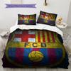 Постельное белье с узором ФК Барселона Домашний декор Подарок на день рождения (1 пододеяльник + 2 наволочки, без наполнителя)