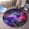 Earth Grey Moon Round Gaming Mat Bird Cartoon Printed Round Mat Milky Way Galaxy Chair Round Mats Round Carpets for Living Room