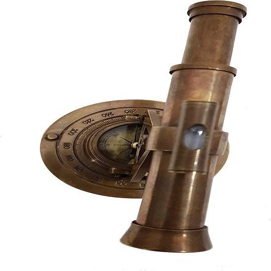 Телескоп Компас Геодезический Теодолит Морской Дом, Офис Стол Декор Топографический Транзитный Телескоп Инструмент Компас