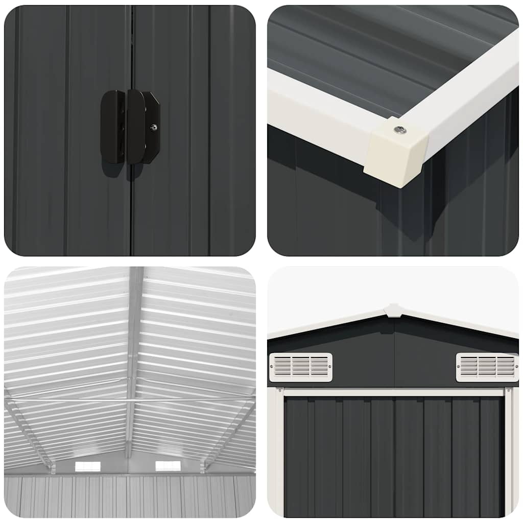 Tool Shed Anthracite Grey 257 x 779 x 181 cm Galvanized Steel