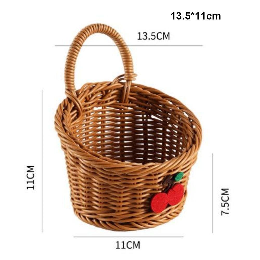 Бытовая плетеная корзина из искусственного ротанга, сервировочная настольная витрина для ресторана