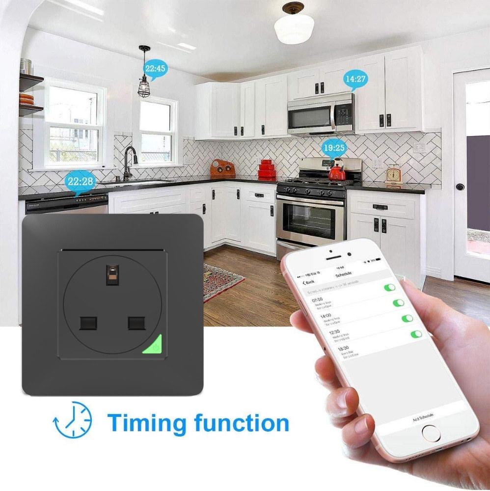 Graffiti UK WiFi Smart Socket with Alexa Voice & Mobile App Control