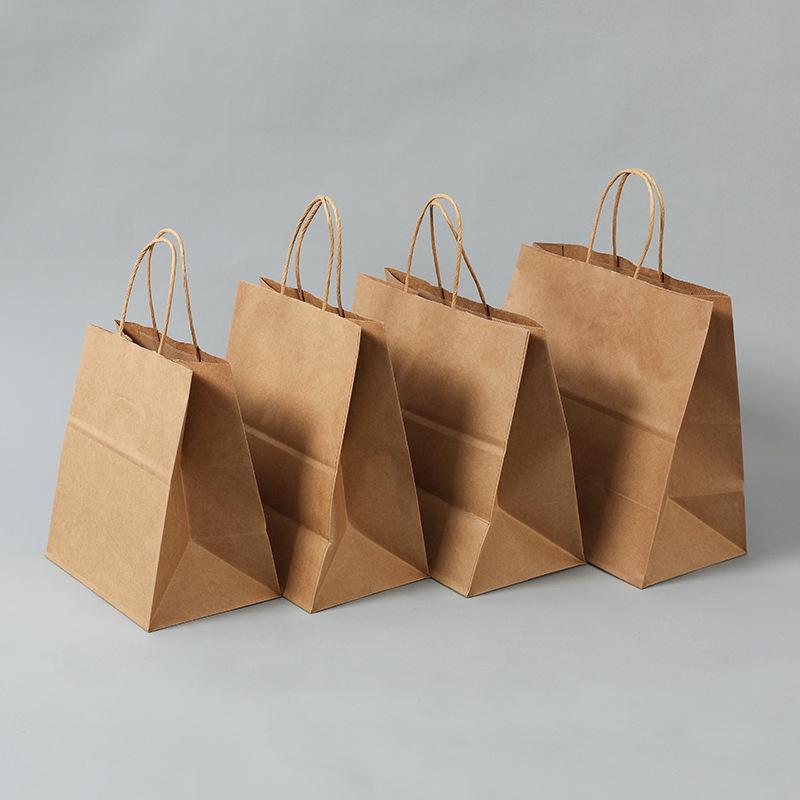 30pcs 18 Colors Optional Solid Color Kraft Paper Bags Can Be Used Multiple Times Shopping Bags, Holiday Gift Packaging Bags