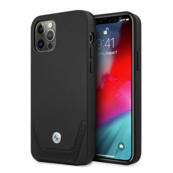Etui do iPhone 12 Pro Max BMW Hardcase Skórzane Czarny