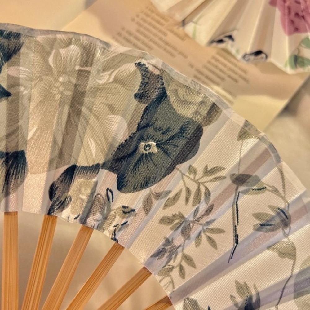 Изысканный веер-мельница с бамбуковой ручкой, круглый веер, складной веер, украшение для свадебной вечеринки