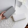 Ladies Fashion Simple Mid-length Zipper Woven Wallet Clutch Purse KTB