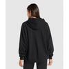 Gymshark Худи оверсайз Block Черный B6a3e Bb2j