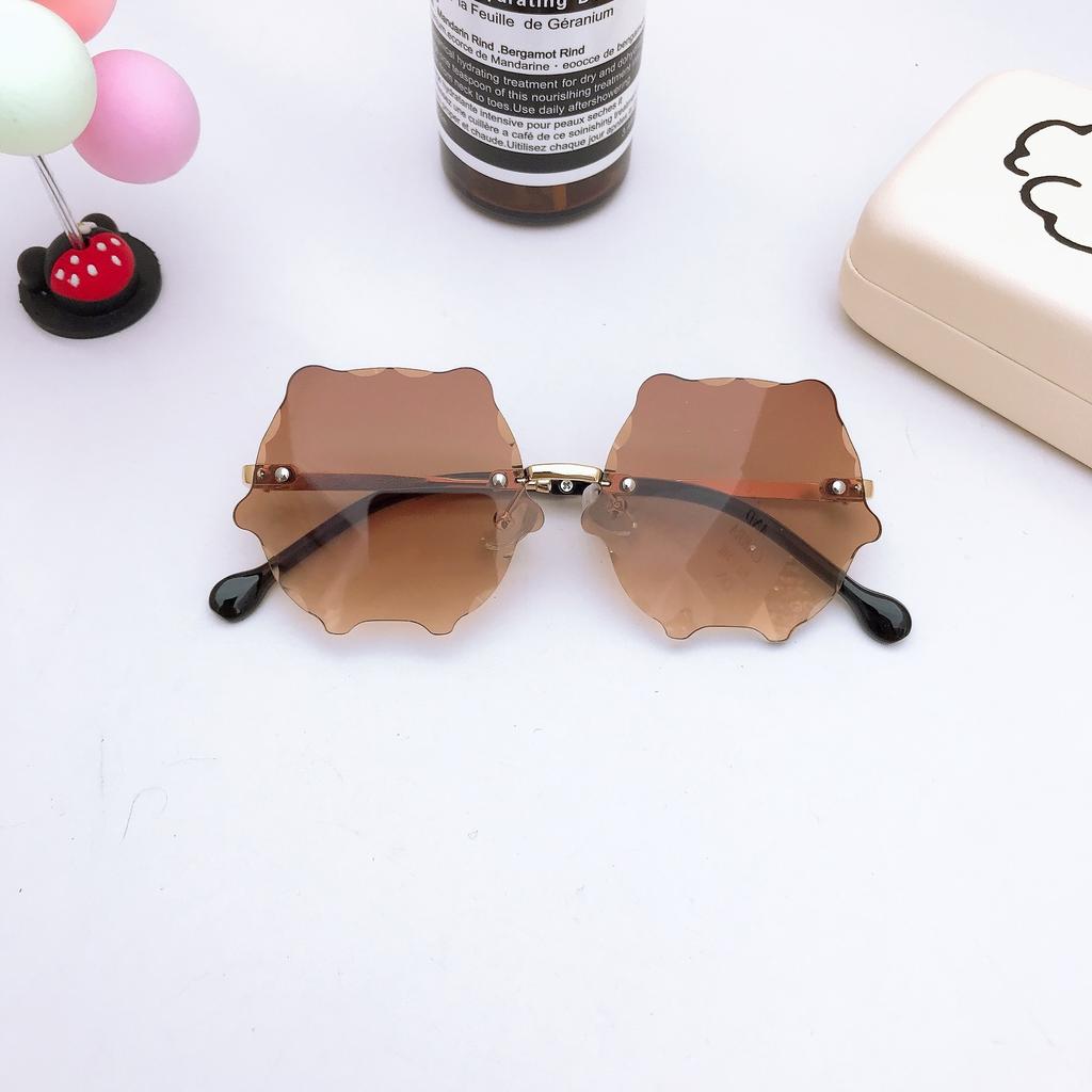 Персонализированные детские солнцезащитные очки Ocean Piece, круглые солнцезащитные очки Flower Waves, модные солнцезащитные очки для мальчиков и девочек