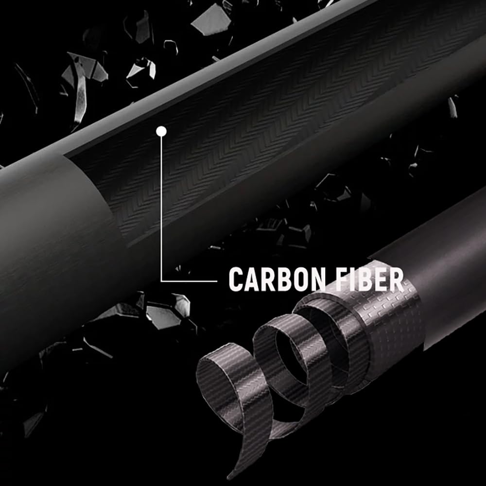 Кий для бильярда KHEALING Carbon T 700 из углеродного волокна, 58 дюймов, с 12 соединениями, ручной работы, прямой, подходит для игры в «восьмерку» и «девятку» (19-20),