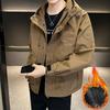 Осенняя Новая Куртка с Капюшоном Мужская Свободная Весенне-Осенняя Ветрозащитная Куртка Популярное Пальто