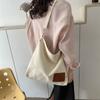 Canvas Bag Women's New Casual Shoulder Bag Student Large Capacity Portable Shopping Bag Tote Bag Messenger Bag