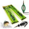 Sharp Anti Winding Float Line Group Feeder Sinker String Hook Fishing Bait Cage Carbon Steel