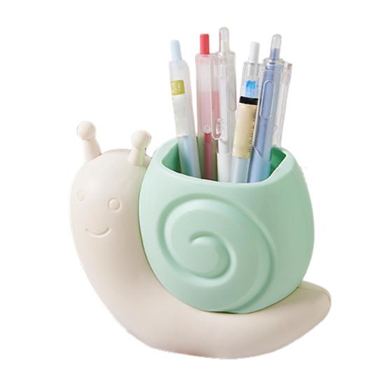 Подставка для ручек в виде яйца динозавра, съемная подставка для ручек, милый органайзер для рабочего стола в форме улитки для канцелярских товаров, кистей для макияжа, многофункциональный ящик для хранения канцелярских товаров