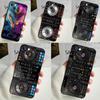 Electronic Music DJ Controller Mixer Phone Case For iPhone 16 15 14 13 12 11 Pro Max Mini X XR XS Max 7 8 Plus Back Cover