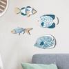 4Pcs Hanging Decorations Fish Shaped Pendants Smooth Edge Burr Free Decorative Fish Ornaments Wooden Decor