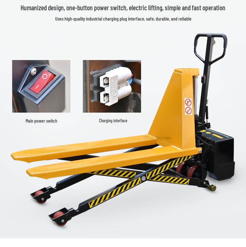 HOULAR High Stroke Electric Pallet Jack/Scissor Lift Truck