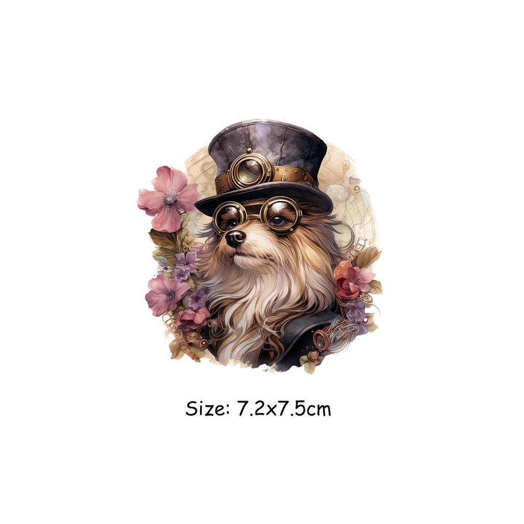 Термальная нашивка с цветами и животными, наклейки на одежду, Diy, теплопередача, Parches Ropa, нашивки на одежду, наклейки-наклейки