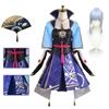 Game Kamisato Ayaka Cosplay Costume Ayaka Kamisato Cosplay For Women Anime Dress Halloween Wig Shoes Outfit XL