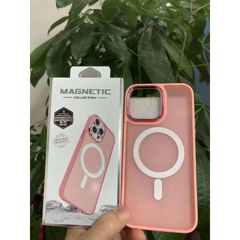 Применимо к iPhone16Pro Золотой щит Магнитная адсорбция 15plus Защитный чехол с большим отверстием X/xs с защитой от ощущения кожи