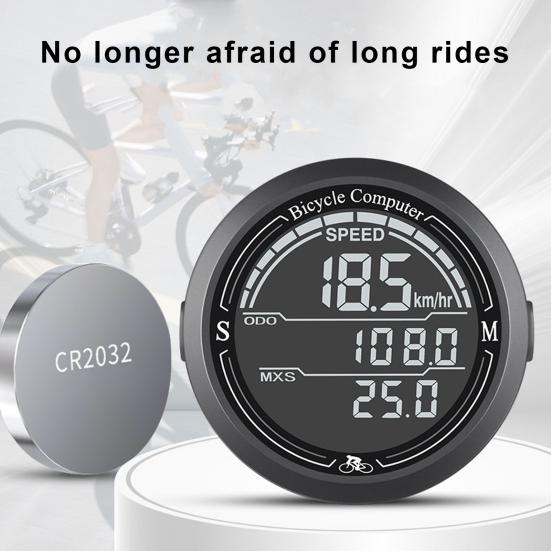 Велосипедный спидометр Беспроводной одометр Большой экран Легко читаемый IP67 Водонепроницаемый Простота установки Магнитный велосипедный компьютер