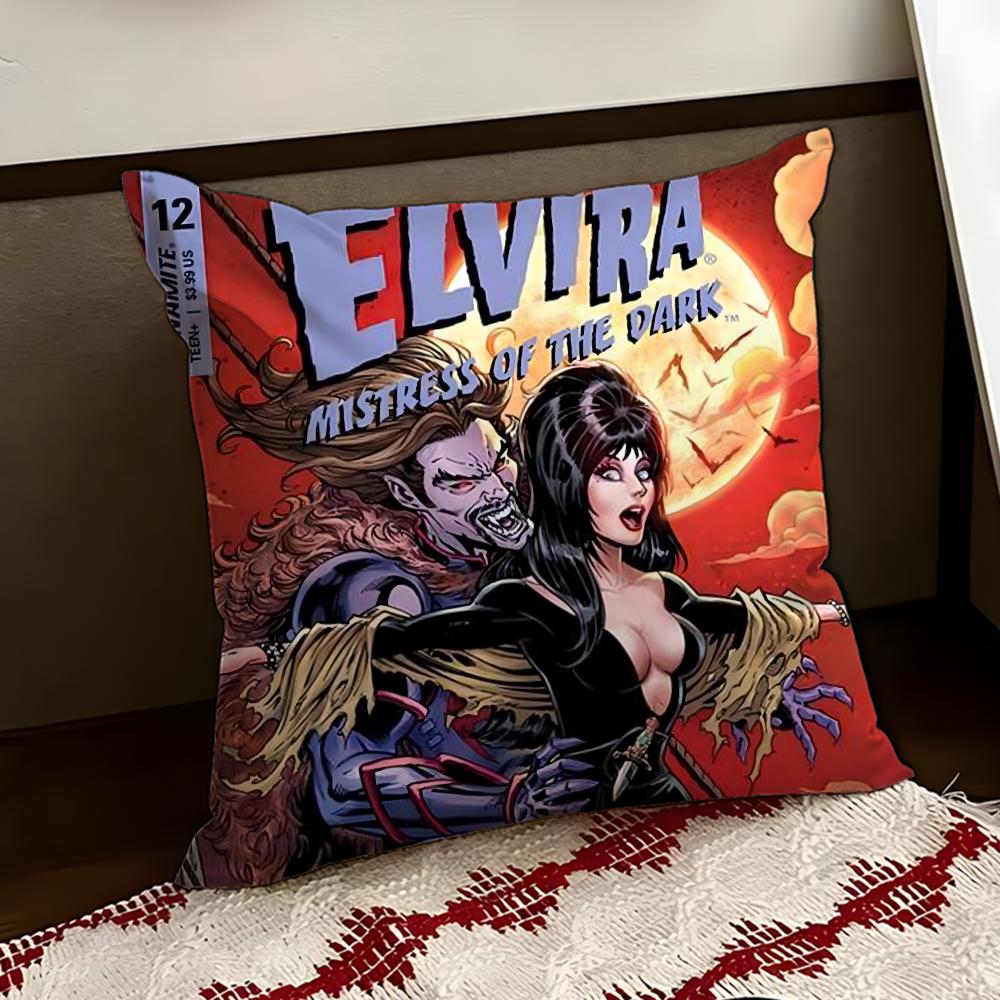EElviraS Mistress Dark Cushion Cover Reversible Soft Durable Pillow Cover Home Car MultiScene Use for Daily Comfort