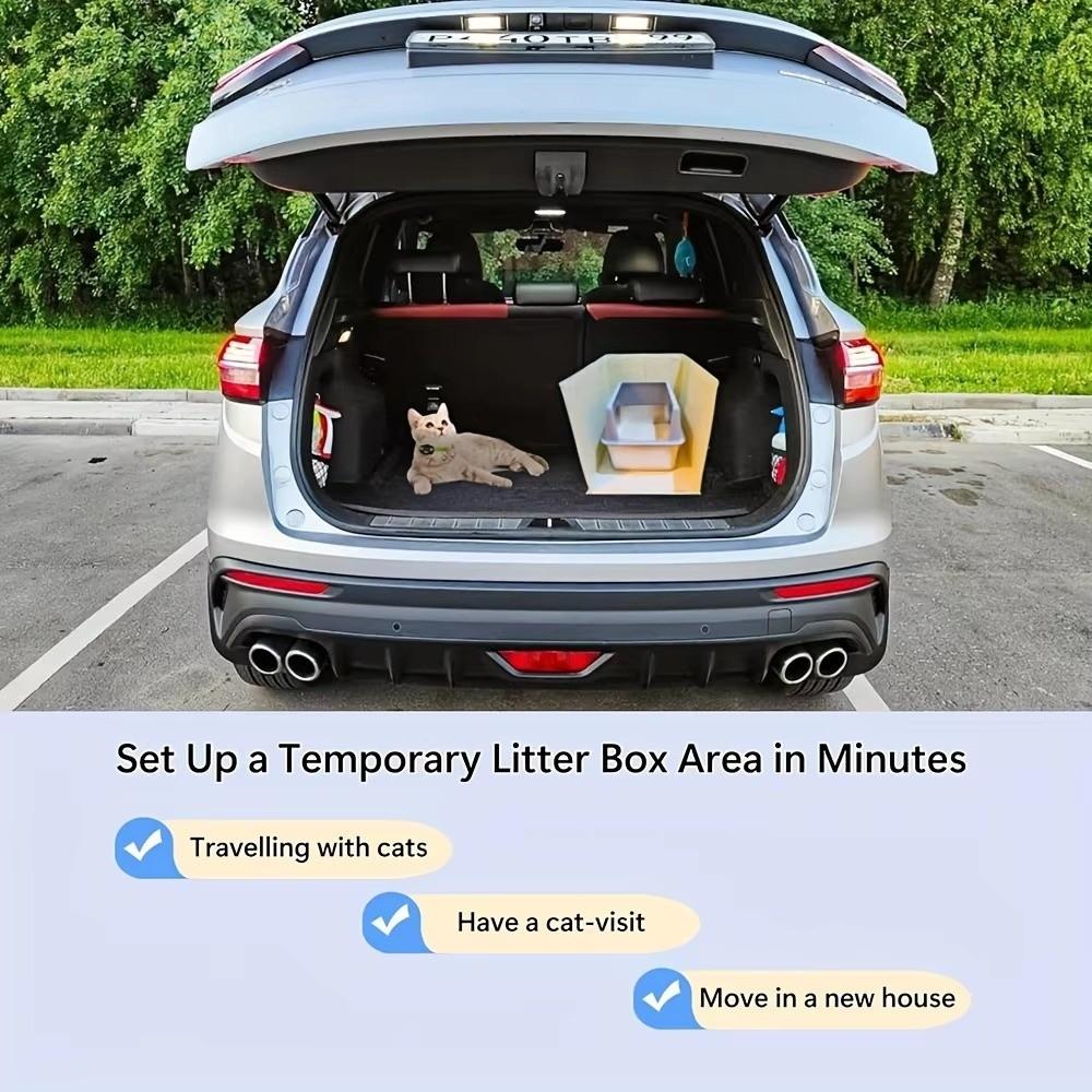 Waterproof Cat Litter Box Enclosure Open Top Cat Litter Box Fence Cat Litter Box Baffle Indoor