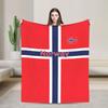 Haalands Football Flannel Throw Blankets  Blanket for Bed Outdoor Super Soft Quilt