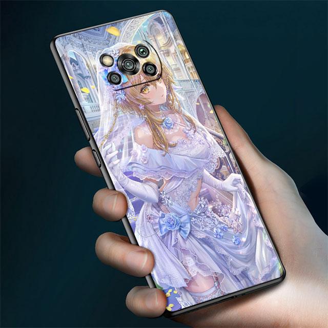 Чехол для Xiaomi Mi Poco X3 NFC X4 Pro F3 M3 C40 F4 GT M5 M4 F1 11 Lite 11T 10T 9T силиконовый чехол для телефона Genshin Impact Girl Funda