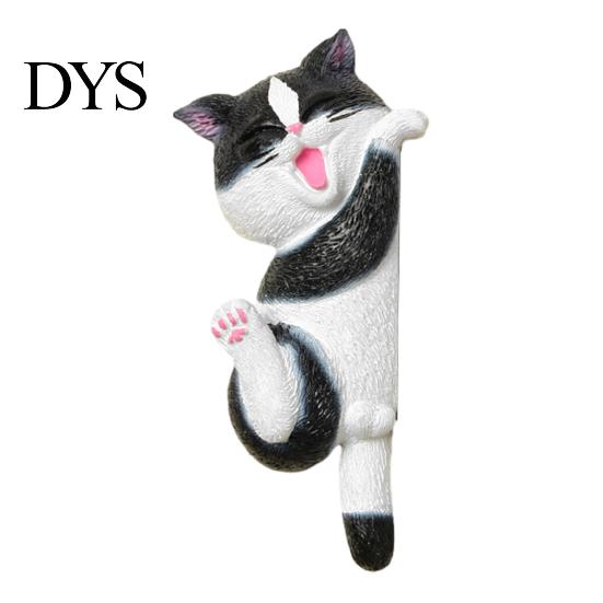 Cartoon Cat Switch Shield 3D Light Sticker, Decorative Resin Wall Plate Cover, Cute Animal Child Safe Cover Stickers, Peel And Stick decorations