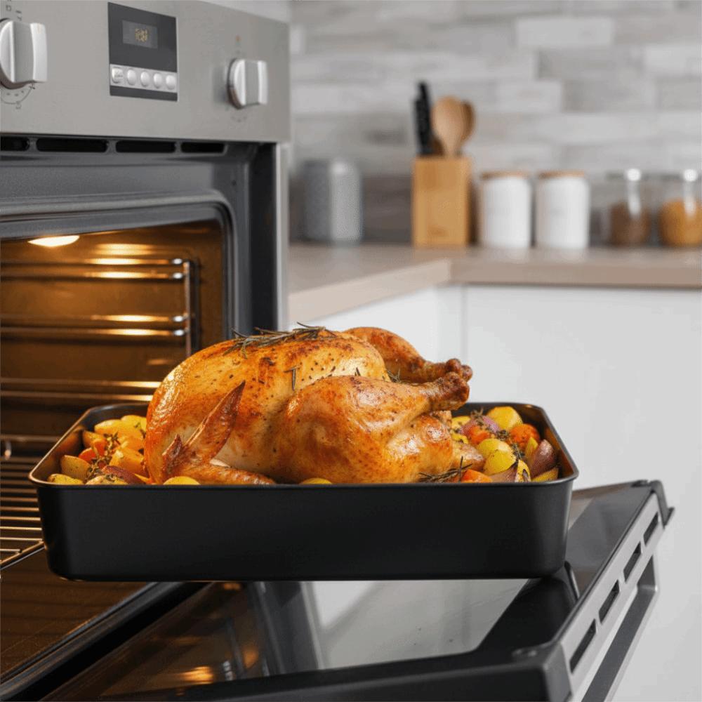 Carbon Steel Chicken Roasting Pan Rectangular Cake Pan Durable Lasagna Pan  Oven