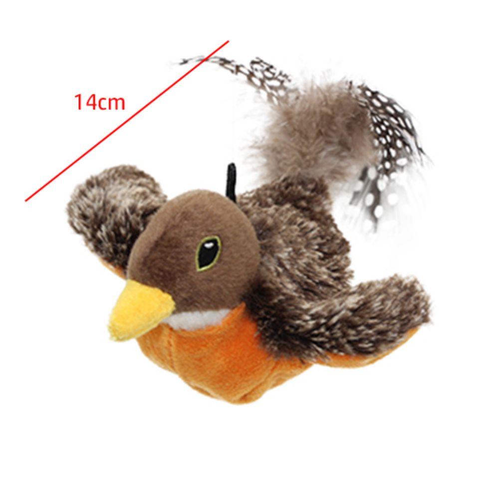 USB Машущая птица Воробей Игрушка для кошки Электронный питомец Симуляция Воробья Игрушка для скучающих кошек