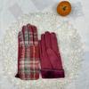 Шерстяные клетчатые перчатки Популярные термоперчатки Xiaoxiangfeng Женские перчатки для сенсорных экранов Универсальные