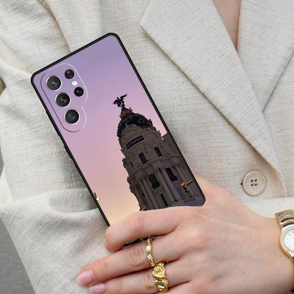 Madrid Capital Spain Cell Phone Case for Samsung Galaxy S26 Ultra S25 S24 S23 S22 S21 S20 Note10 Cover