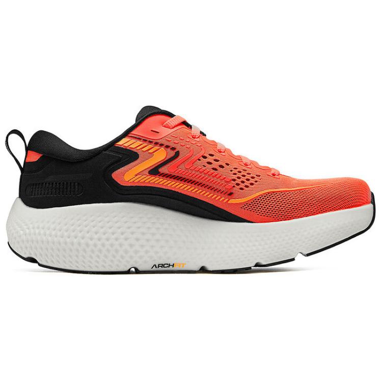 Skechers Arch Fit Спортивные Повседневные Прочные Дышащие Низкие Тренировочные Беговые Кроссовки Мужская Слипоны Оранжевый Белый 246078-RDBK