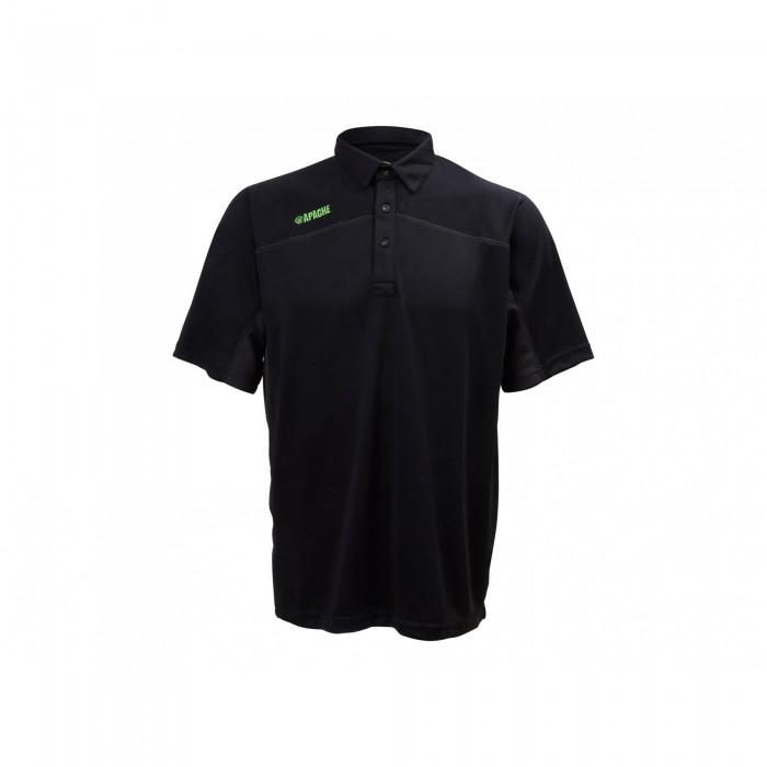 Apache Langley Black Performance Polo Shirt