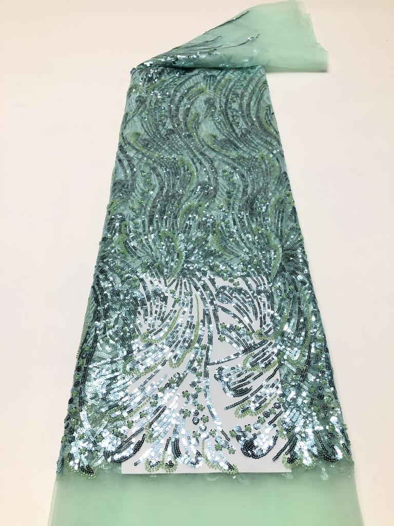 Африканское кружевное полотно с вышивкой пайетками, нигерийское свадебное 2025, высококачественное французское тюлевое кружевное полотно для свадебного платья, женское шитье