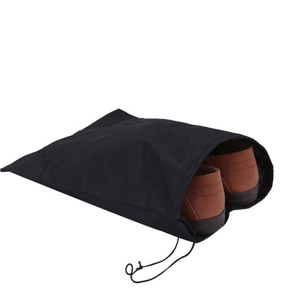 Non-Woven Material Shoe Bag with Drawstring Ideal for Storage And Travel