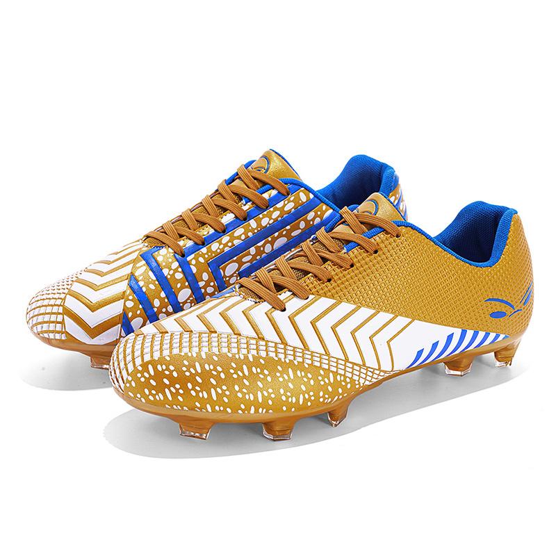 Футбольные бутсы мужские кожаные тренировочные с шипами нескользящие износостойкие футбольные бутсы молодежные детские футбольные бутсы