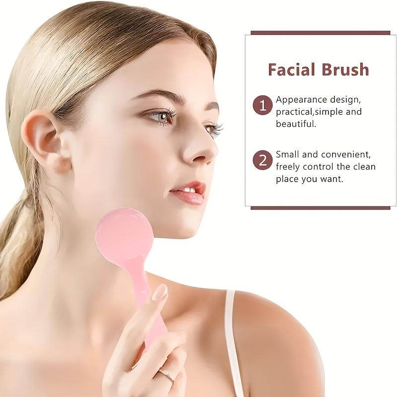 Набор из 3 силиконовых ручных щеток для очищения лица, удаление черных точек для глубокой очистки и нежного отшелушивания, аппликатор для нанесения маски на лицо